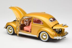Volkswagen Beetle Zlatý Bburago 1:18 3361 Kov – obrázok 5 z 8