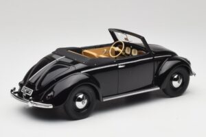 Volkswagen Beetle Type 1 Hebmuller Kabriolet Čierny Minichamps 1:18 107054232 Kov – obrázok 2 z 6