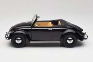 Volkswagen Beetle Type 1 Hebmuller Kabriolet Čierny Minichamps 1:18 107054232 Kov – obrázok 3 z 6