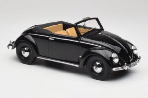 Volkswagen Beetle Type 1 Hebmuller Kabriolet Čierny Minichamps 1:18 107054232 Kov – obrázok 4 z 6