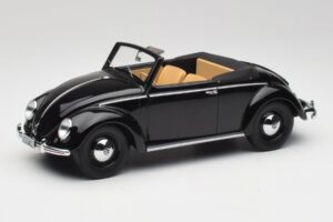 Volkswagen Beetle Type 1 Hebmuller Kabriolet Čierny Minichamps 1:18 107054232 Kov