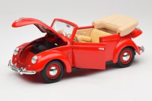 Volkswagen Kabriolet Ruby Červený Maisto 1:18 32826 Kov – obrázok 2 z 8