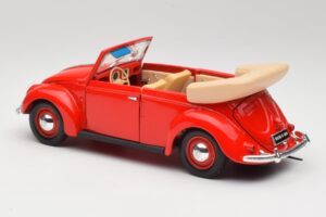 Volkswagen Kabriolet Ruby Červený Maisto 1:18 32826 Kov – obrázok 7 z 8