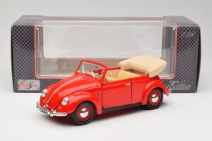 Volkswagen Kabriolet Ruby Červený Maisto 1:18 32826 Kov – obrázok 8 z 8