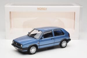 Volkswagen Golf Mk2 10 Million Star Modrá Metalíza Norev 1:18 188562 Kov – obrázok 8 z 8