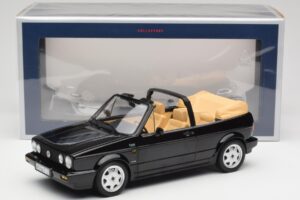 Volkswagen Golf Mk1 Kabriolet Čierny Norev 1:18 188568 Kov – obrázok 6 z 6