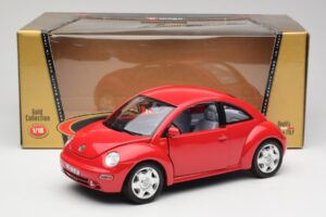 Volkswagen New Beetle Červený Bburago 1:18 3342 Kov – obrázok 8 z 8