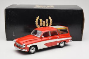 Wartburg 311 Camping Deluxe Červený Biely BoS Models 1:18 BOS037 Živica – obrázok 6 z 6