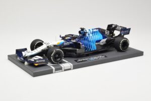 Williams Racing Mercedes FW43B #63 G. Russell Saudi Arabian GP 2021 Minichamps 1:18 117212263 Kov – obrázok 2 z 6
