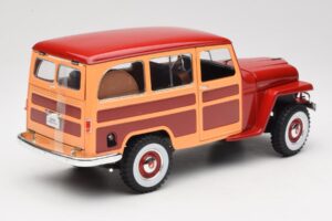 Willys Jeep Station Wagon Červený Road Signature 1:18 92858 Kov – obrázok 3 z 8