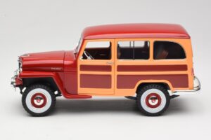 Willys Jeep Station Wagon Červený Road Signature 1:18 92858 Kov – obrázok 4 z 8