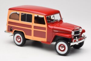 Willys Jeep Station Wagon Červený Road Signature 1:18 92858 Kov – obrázok 6 z 8