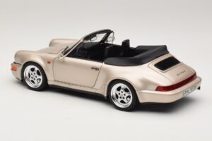 Porsche 911 964 Turbo Look Kabriolet Zermatt Silver Norev 1:18 187140 Kov – obrázok 7 z 8