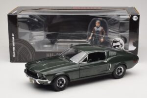 Ford Mustang GT Bullitt s Figúrkou Stevea McQueena Greenlight 1:18 12885 Kov – obrázok 8 z 8