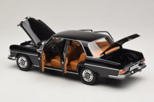 Mercedes 280 SE W108 Čierny Norev 1:18 183360 Kov – obrázok 5 z 8