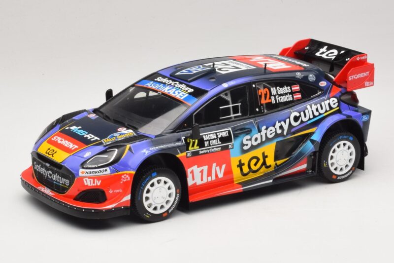 Ford Puma Rally1 #22 M. Sesks / R. Francis Rally Sweden 2025 IXO 1:18 18RMC240 Kov