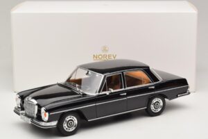Mercedes 280 SE W108 Čierny Norev 1:18 183360 Kov – obrázok 8 z 8
