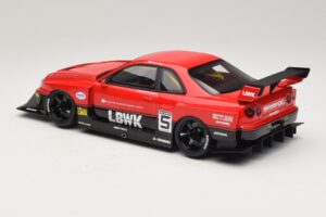 Nissan Skyline ER34 LB Super Silhouette Active Red GT Spirit 1:18 GT570 Živica – obrázok 5 z 6