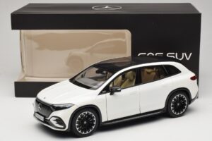 Mercedes EQS SUV X296 Manufaktur Diamond White NZG 1:18 B66960590 Kov – obrázok 8 z 8