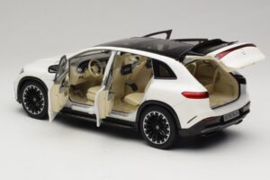 Mercedes EQS SUV X296 Manufaktur Diamond White NZG 1:18 B66960590 Kov – obrázok 5 z 8