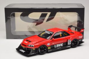 Nissan Skyline ER34 LB Super Silhouette Active Red GT Spirit 1:18 GT570 Živica – obrázok 6 z 6