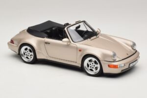 Porsche 911 964 Turbo Look Kabriolet Zermatt Silver Norev 1:18 187140 Kov – obrázok 6 z 8