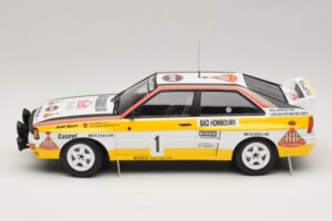 Audi Quattro #1 W. Rohrl / C. Geistdorfer Rally Monte Carlo Winner 1984 Minichamps 1:18 A5-5894 Kov – obrázok 3 z 6