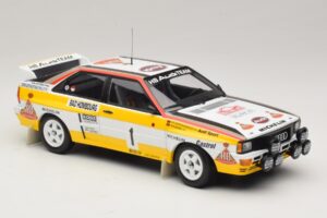 Audi Quattro #1 W. Rohrl / C. Geistdorfer Rally Monte Carlo Winner 1984 Minichamps 1:18 A5-5894 Kov – obrázok 4 z 6