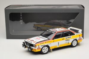 Audi Quattro #1 W. Rohrl / C. Geistdorfer Rally Monte Carlo Winner 1984 Minichamps 1:18 A5-5894 Kov – obrázok 6 z 6