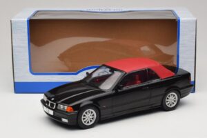 BMW 3 Series E36 Kabriolet Čierny MCG 1:18 MCG18318 Kov – obrázok 7 z 7