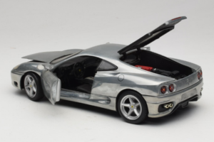Ferrari 360 Modena Chrómová Strieborná Hot Wheels 1:18 27774 Kov – obrázok 5 z 8