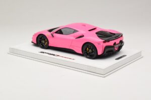 Ferrari SF90 Pack Fiorano Lesklý Qatar Pink BBR 1:18 RACELINE137 Živica – obrázok 5 z 7