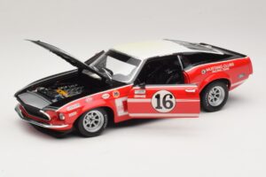 Ford Mustang Boss 302 #16 Bud Moore Engineering G. Follmer Trans-Am 1969 OEM 1:18 FORD006 Kov – obrázok 2 z 8