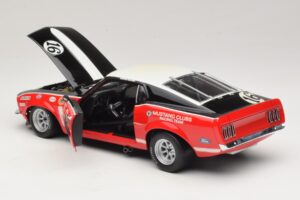 Ford Mustang Boss 302 #16 Bud Moore Engineering G. Follmer Trans-Am 1969 OEM 1:18 FORD006 Kov – obrázok 5 z 8