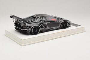 Lamborghini Aventador Liberty Walk TRON Lesklá Čierna JUC 1:18 J32-14 Živica – obrázok 2 z 7