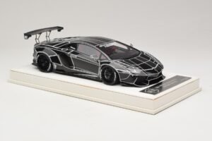 Lamborghini Aventador Liberty Walk TRON Lesklá Čierna JUC 1:18 J32-14 Živica – obrázok 4 z 7