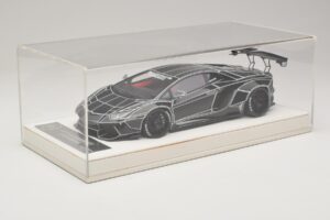 Lamborghini Aventador Liberty Walk TRON Lesklá Čierna JUC 1:18 J32-14 Živica – obrázok 6 z 7