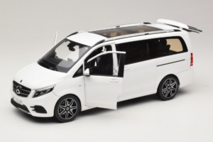 Mercedes V-Class W447 AMG Line Biely Norev 1:18 183876 Kov – obrázok 2 z 8