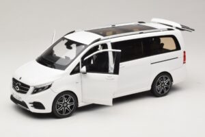 Mercedes V-Class W447 AMG Line Biely Norev 1:18 183876 Kov – obrázok 2 z 8