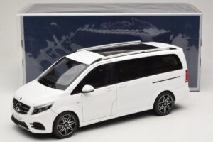 Mercedes V-Class W447 AMG Line Biely Norev 1:18 183876 Kov – obrázok 8 z 8