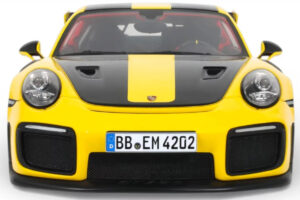 Porsche 911 GT2 RS 991.2 Nurburgring Lap Record Žltý GT Spirit 1:18 GT972 Živica – obrázok 4 z 5