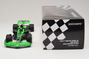 Stake Kick Sauber C44 G. Zhou Emilia Romagna GP 2024 Minichamps 1:18 117240124 Živica – obrázok 6 z 7