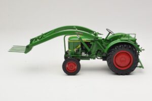 Deutz F2L 514 Traktor Čelný Nakladač Zelený Minichamps 1:18 109144071 Kov – obrázok 3 z 6