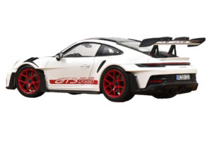 Porsche 911 992 GT3 RS Weissach Package Biely Pyro Red Norev 1:18 187373 Kov – obrázok 3 z 3