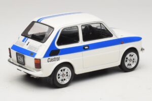 Fiat 126 Castrol Livery Biely Modrý MCG 1:18 MCG18666 Kov – obrázok 2 z 6