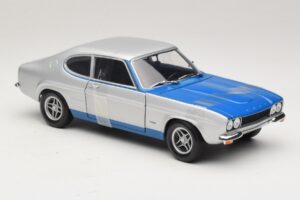 Ford Capri RS2600 Mk1 Silver Blue Minichamps 1:18 150089072 Kov – obrázok 4 z 6