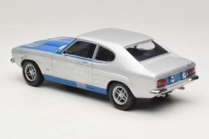 Ford Capri RS2600 Mk1 Silver Blue Minichamps 1:18 150089072 Kov – obrázok 5 z 6