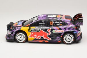 Ford Puma Rally1 #13 G. Munster / L. Louka Rally Monte Carlo 2025 IXO 1:18 18RMC231B Kov – obrázok 3 z 6