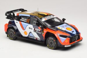 Hyundai i20 N Rally1 #1 T. Neuville / M. Wydaeghe Safari Rally Kenya 2025 IXO 1:18 18RMC247B Kov – obrázok 4 z 6