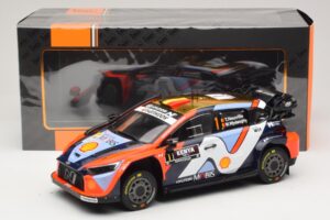 Hyundai i20 N Rally1 #1 T. Neuville / M. Wydaeghe Safari Rally Kenya 2025 IXO 1:18 18RMC247B Kov – obrázok 6 z 6